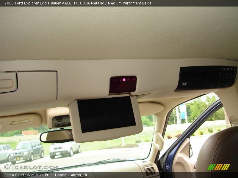 True Blue Metallic / Medium Parchment Beige 2003 Ford Explorer Eddie Bauer AWD