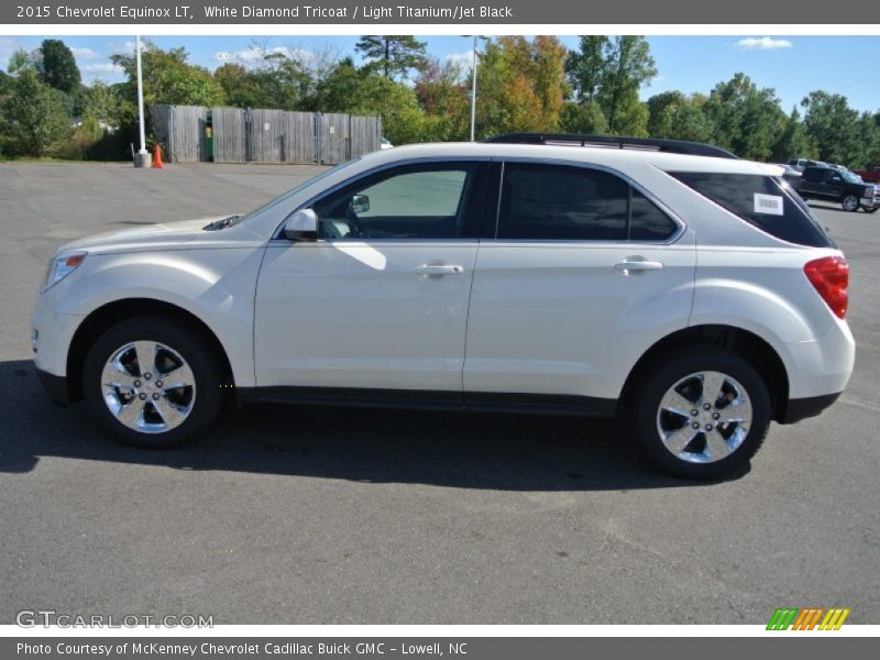 White Diamond Tricoat / Light Titanium/Jet Black 2015 Chevrolet Equinox LT