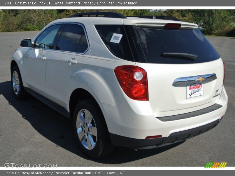 White Diamond Tricoat / Light Titanium/Jet Black 2015 Chevrolet Equinox LT