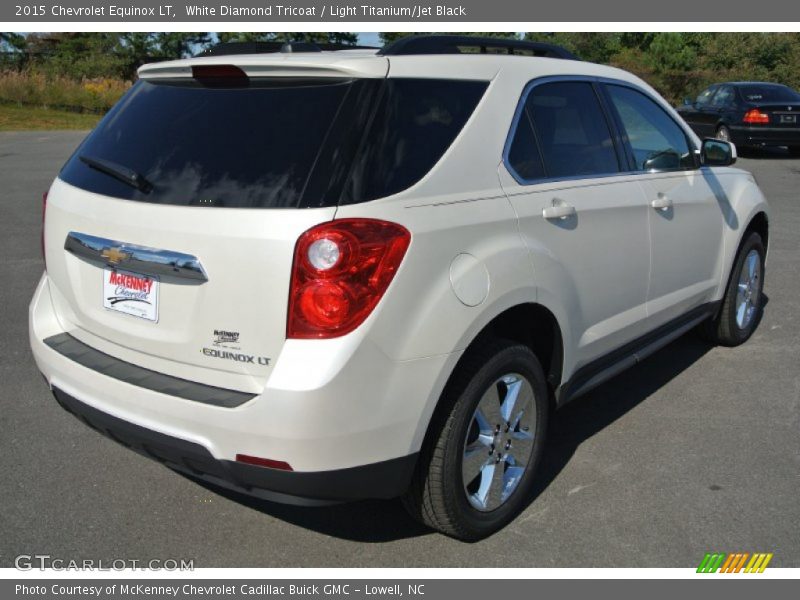 White Diamond Tricoat / Light Titanium/Jet Black 2015 Chevrolet Equinox LT
