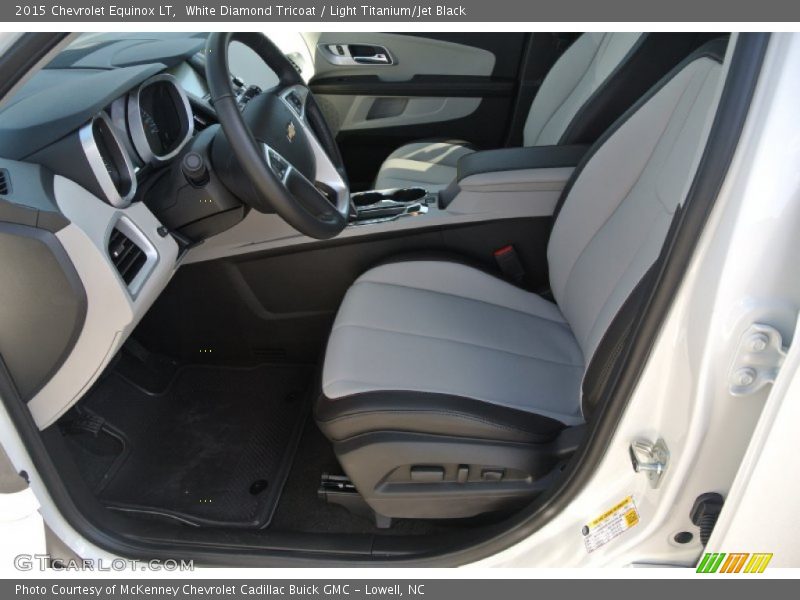 White Diamond Tricoat / Light Titanium/Jet Black 2015 Chevrolet Equinox LT