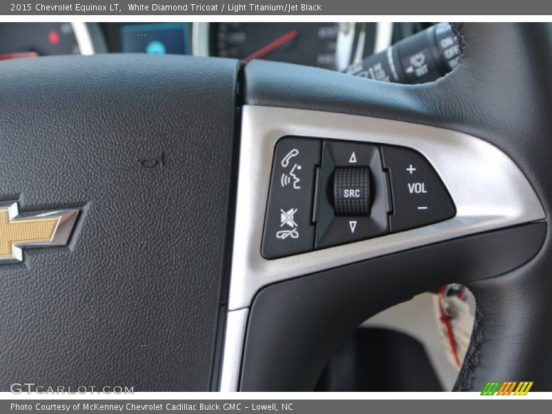 White Diamond Tricoat / Light Titanium/Jet Black 2015 Chevrolet Equinox LT