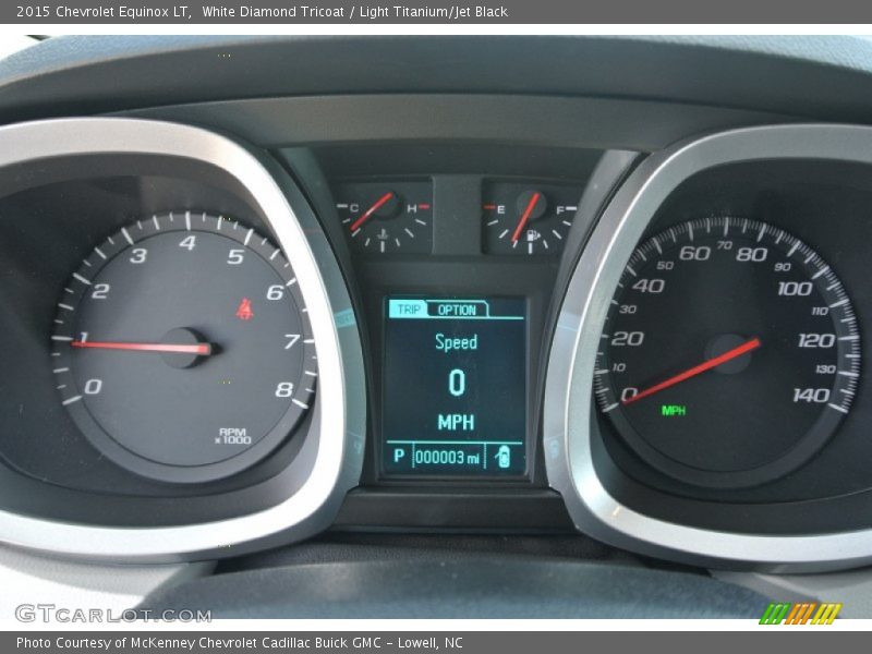 White Diamond Tricoat / Light Titanium/Jet Black 2015 Chevrolet Equinox LT