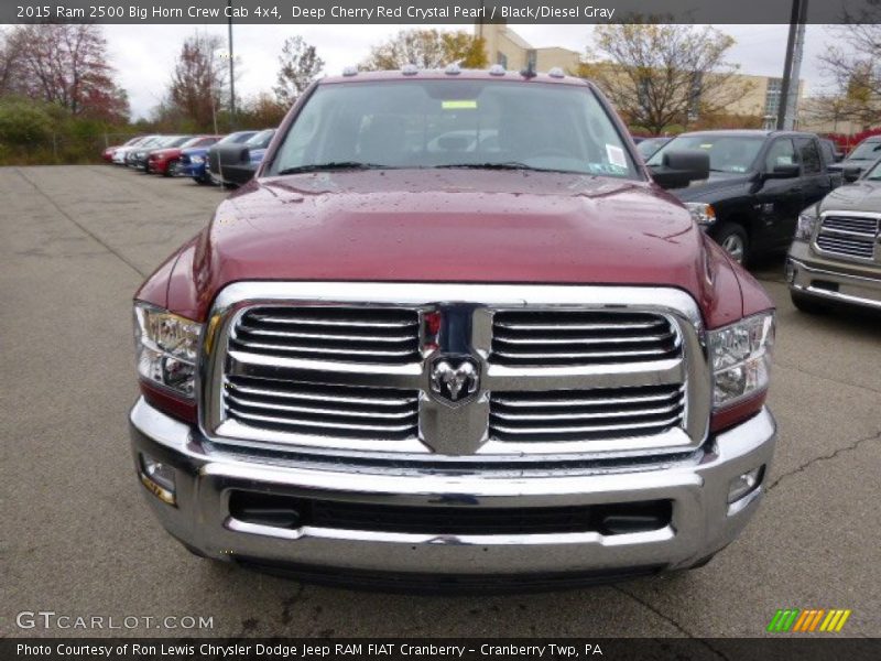 Deep Cherry Red Crystal Pearl / Black/Diesel Gray 2015 Ram 2500 Big Horn Crew Cab 4x4