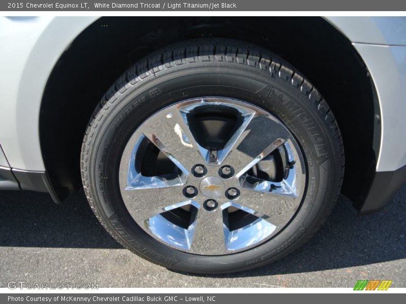 White Diamond Tricoat / Light Titanium/Jet Black 2015 Chevrolet Equinox LT