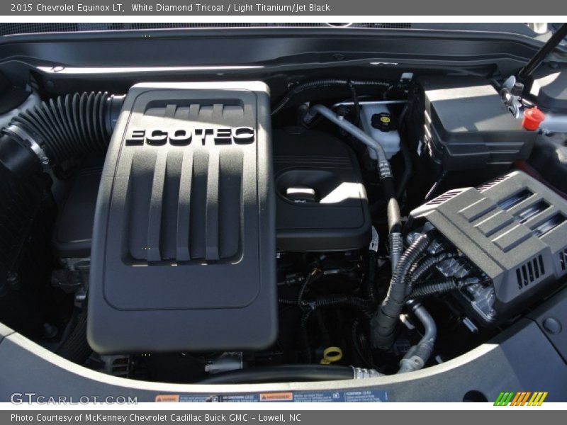 White Diamond Tricoat / Light Titanium/Jet Black 2015 Chevrolet Equinox LT