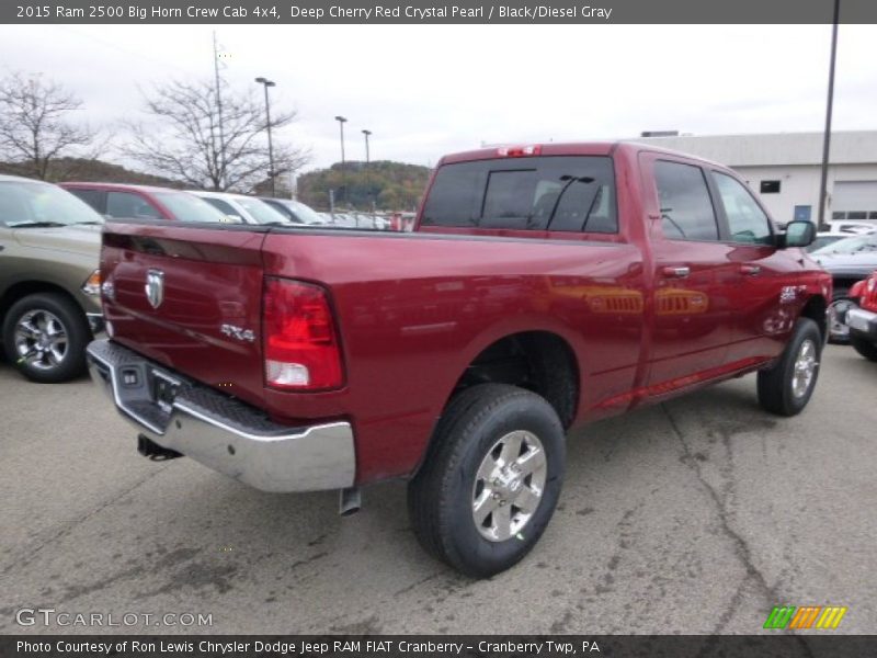 Deep Cherry Red Crystal Pearl / Black/Diesel Gray 2015 Ram 2500 Big Horn Crew Cab 4x4