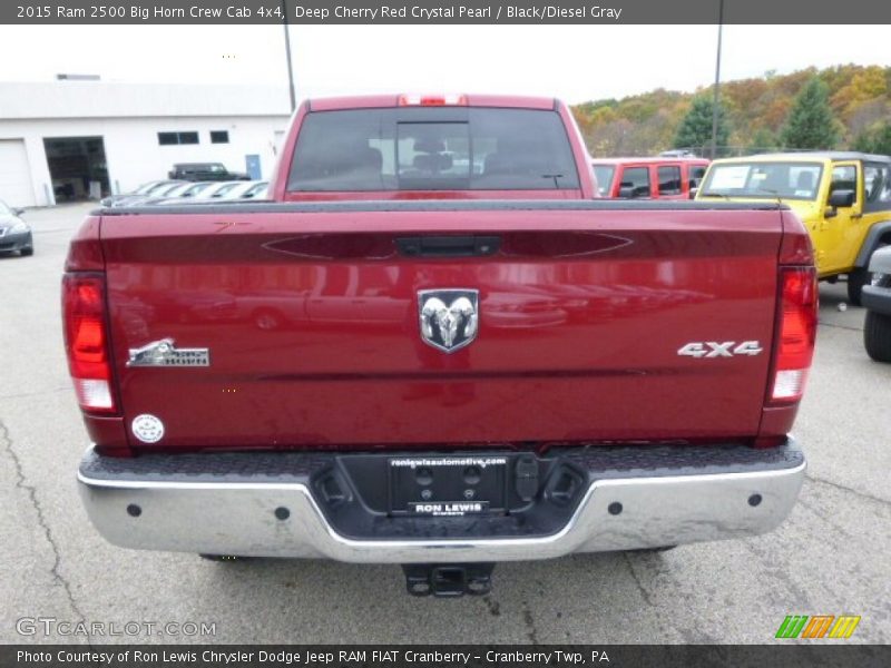 Deep Cherry Red Crystal Pearl / Black/Diesel Gray 2015 Ram 2500 Big Horn Crew Cab 4x4