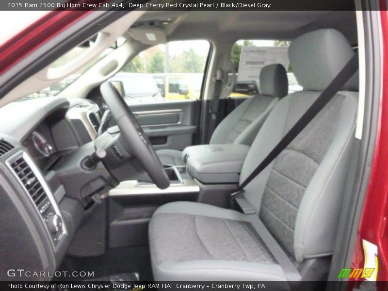 Deep Cherry Red Crystal Pearl / Black/Diesel Gray 2015 Ram 2500 Big Horn Crew Cab 4x4