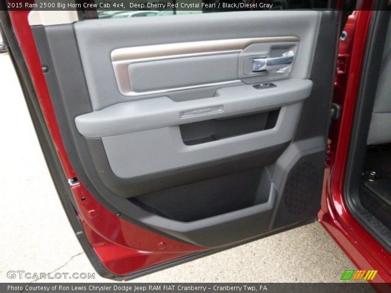 Deep Cherry Red Crystal Pearl / Black/Diesel Gray 2015 Ram 2500 Big Horn Crew Cab 4x4
