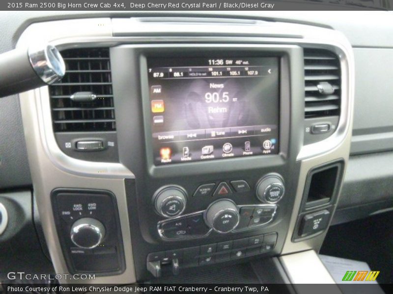 Deep Cherry Red Crystal Pearl / Black/Diesel Gray 2015 Ram 2500 Big Horn Crew Cab 4x4