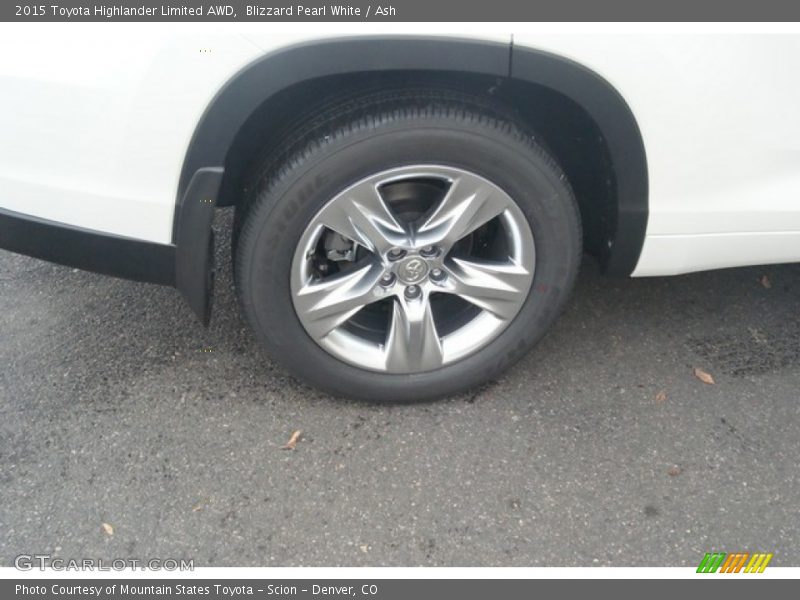 Blizzard Pearl White / Ash 2015 Toyota Highlander Limited AWD