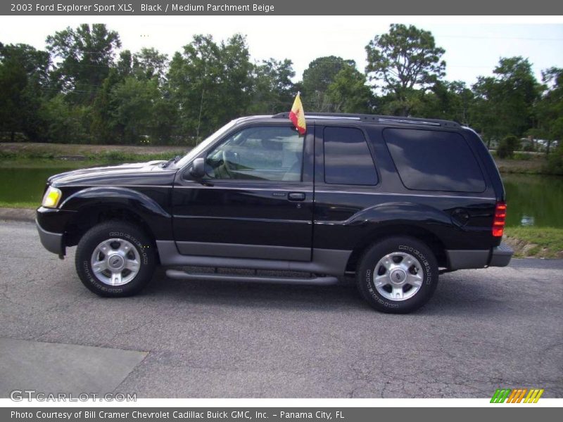 Black / Medium Parchment Beige 2003 Ford Explorer Sport XLS