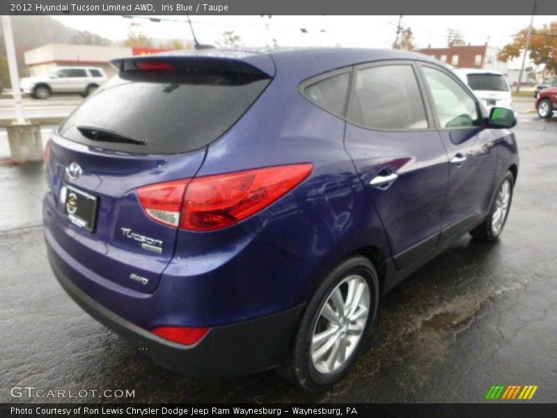 Iris Blue / Taupe 2012 Hyundai Tucson Limited AWD