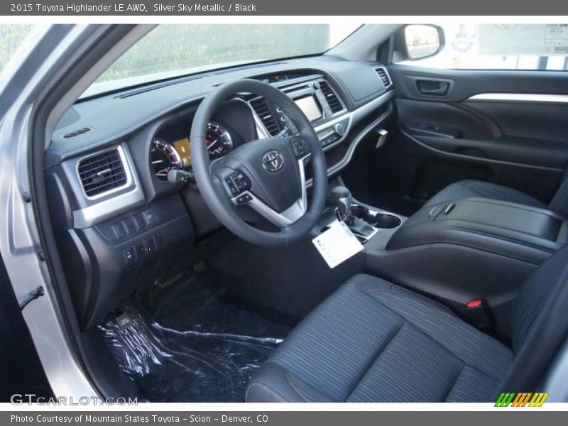  2015 Highlander LE AWD Black Interior