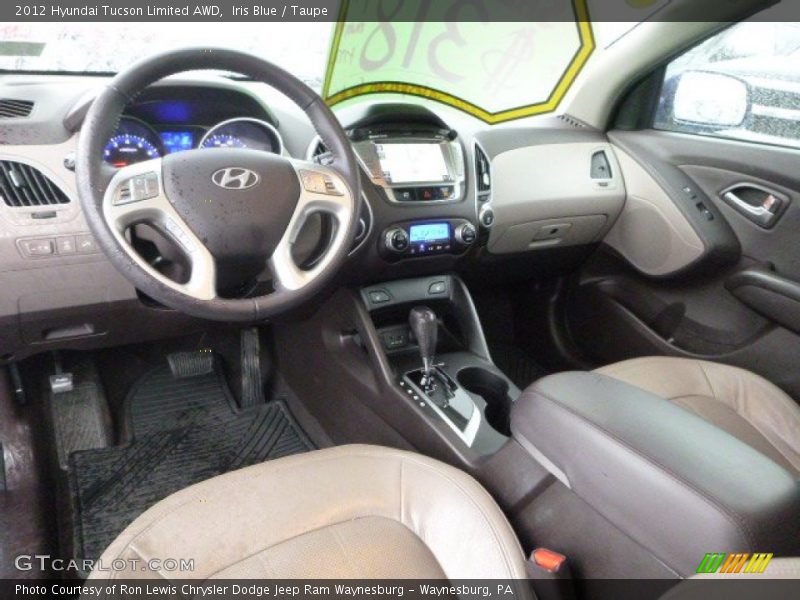 Iris Blue / Taupe 2012 Hyundai Tucson Limited AWD