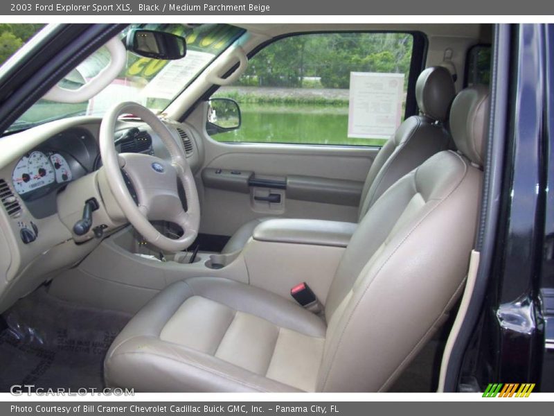 Black / Medium Parchment Beige 2003 Ford Explorer Sport XLS