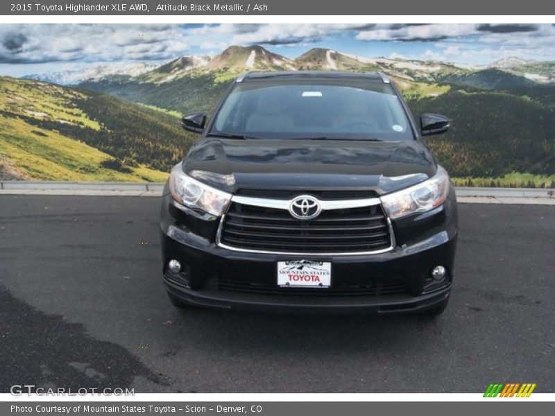 Attitude Black Metallic / Ash 2015 Toyota Highlander XLE AWD