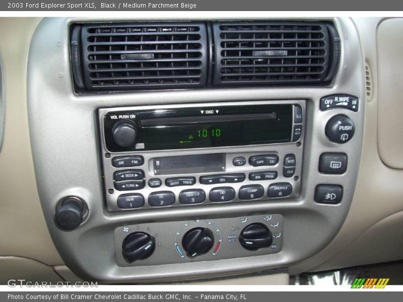 Black / Medium Parchment Beige 2003 Ford Explorer Sport XLS