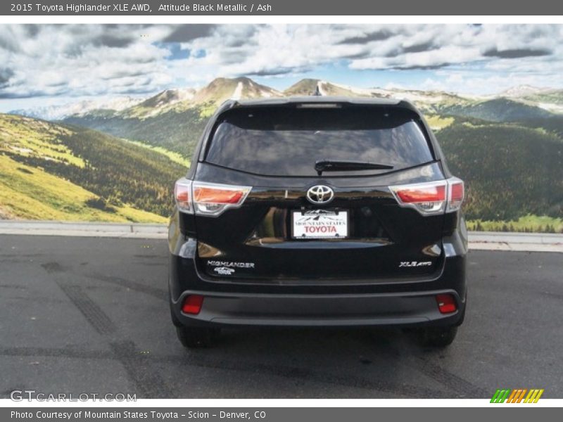Attitude Black Metallic / Ash 2015 Toyota Highlander XLE AWD