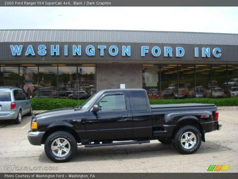 Black / Dark Graphite 2003 Ford Ranger FX4 SuperCab 4x4
