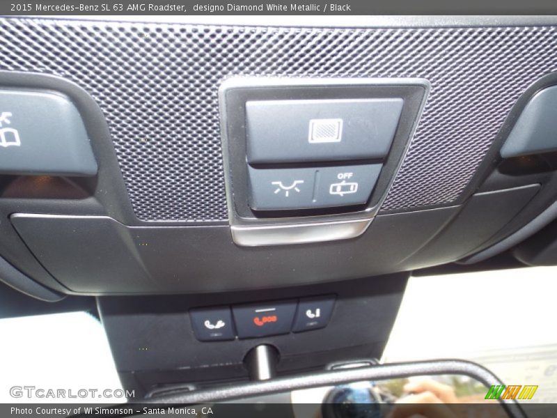 designo Diamond White Metallic / Black 2015 Mercedes-Benz SL 63 AMG Roadster