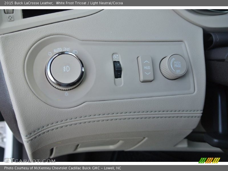 White Frost Tricoat / Light Neutral/Cocoa 2015 Buick LaCrosse Leather
