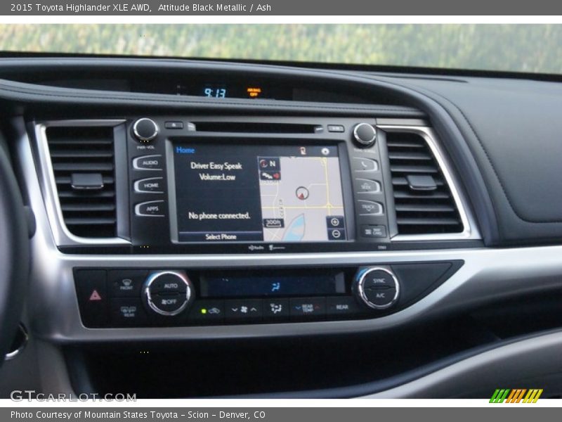 Attitude Black Metallic / Ash 2015 Toyota Highlander XLE AWD