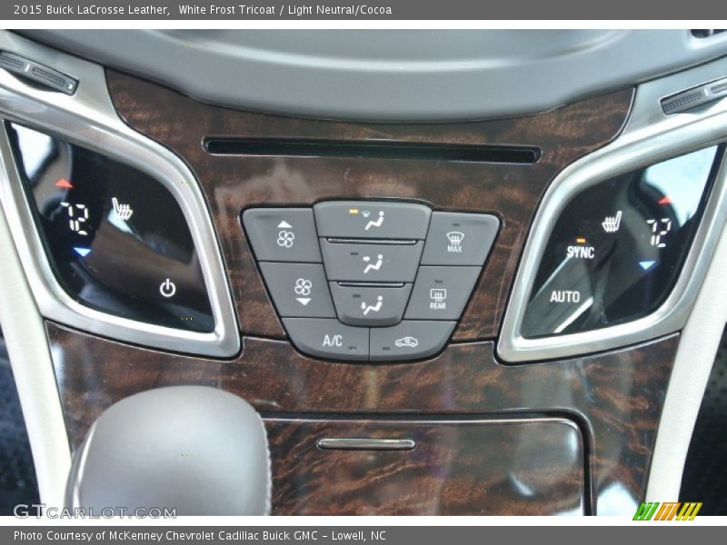 White Frost Tricoat / Light Neutral/Cocoa 2015 Buick LaCrosse Leather