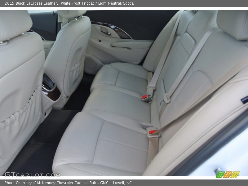 White Frost Tricoat / Light Neutral/Cocoa 2015 Buick LaCrosse Leather