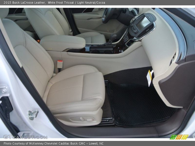 White Frost Tricoat / Light Neutral/Cocoa 2015 Buick LaCrosse Leather