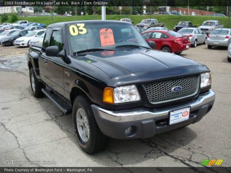Black / Dark Graphite 2003 Ford Ranger FX4 SuperCab 4x4