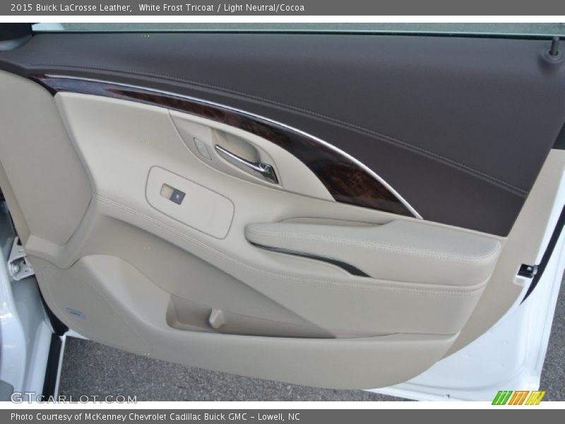 White Frost Tricoat / Light Neutral/Cocoa 2015 Buick LaCrosse Leather