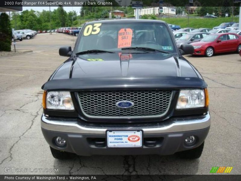 Black / Dark Graphite 2003 Ford Ranger FX4 SuperCab 4x4