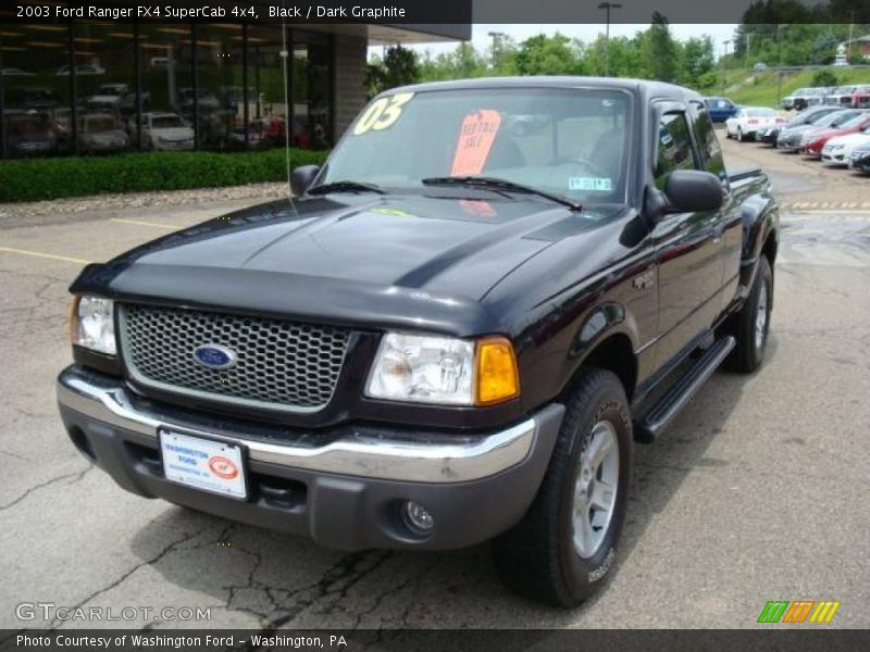 Black / Dark Graphite 2003 Ford Ranger FX4 SuperCab 4x4