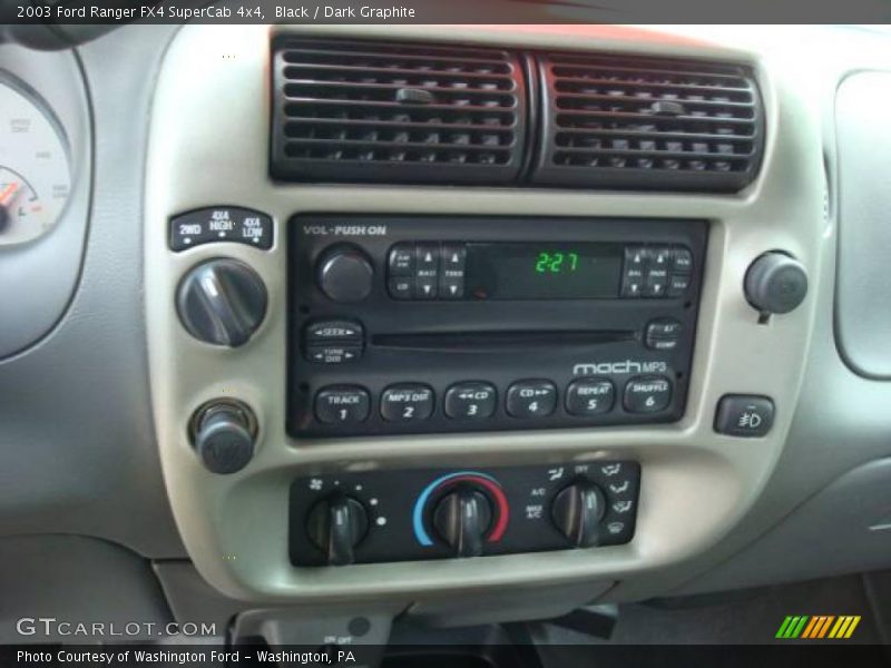 Black / Dark Graphite 2003 Ford Ranger FX4 SuperCab 4x4