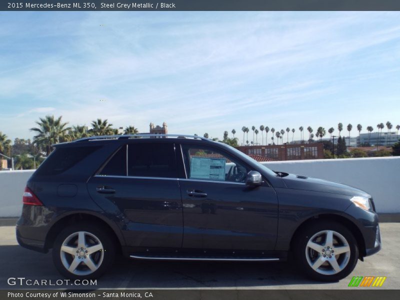 Steel Grey Metallic / Black 2015 Mercedes-Benz ML 350