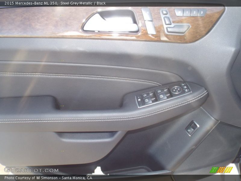 Steel Grey Metallic / Black 2015 Mercedes-Benz ML 350