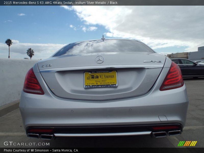 Iridium Silver Metallic / Black 2015 Mercedes-Benz S 63 AMG 4Matic Sedan