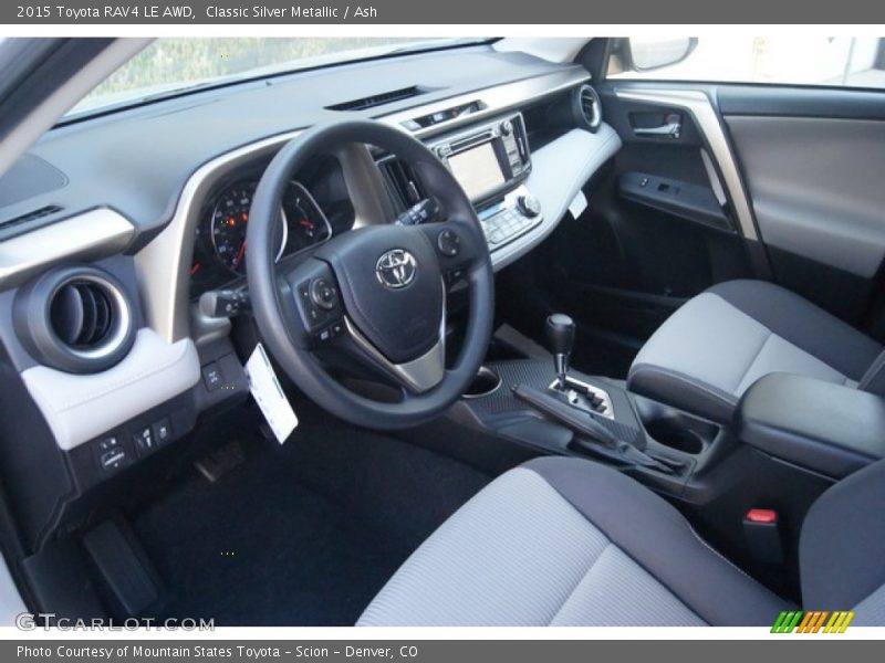 Classic Silver Metallic / Ash 2015 Toyota RAV4 LE AWD