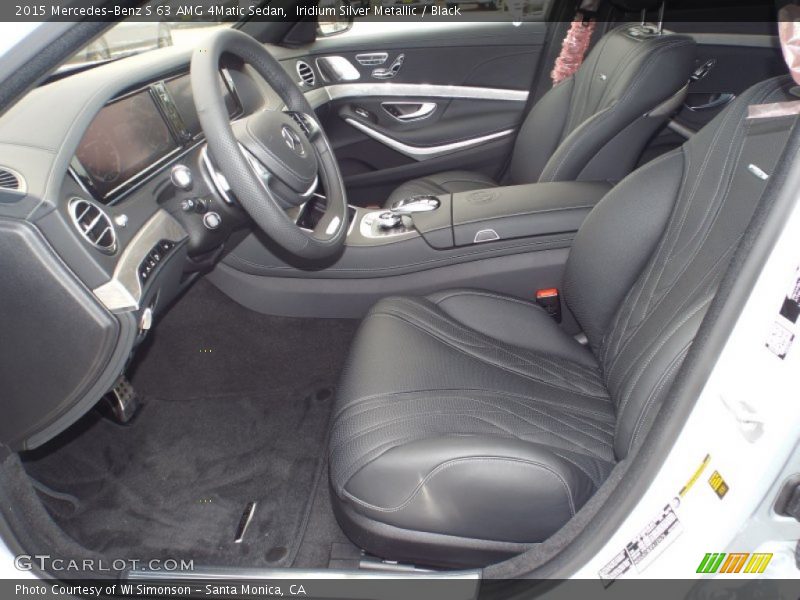 Front Seat of 2015 S 63 AMG 4Matic Sedan