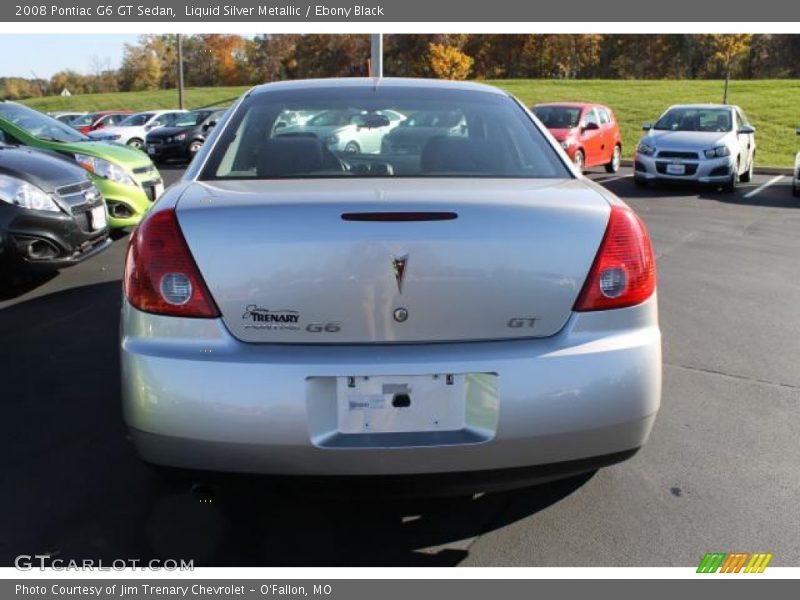 Liquid Silver Metallic / Ebony Black 2008 Pontiac G6 GT Sedan