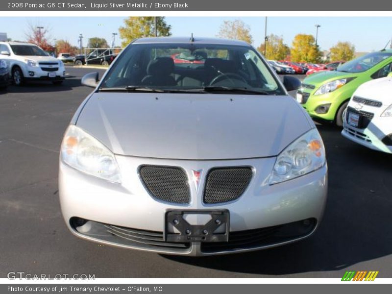 Liquid Silver Metallic / Ebony Black 2008 Pontiac G6 GT Sedan