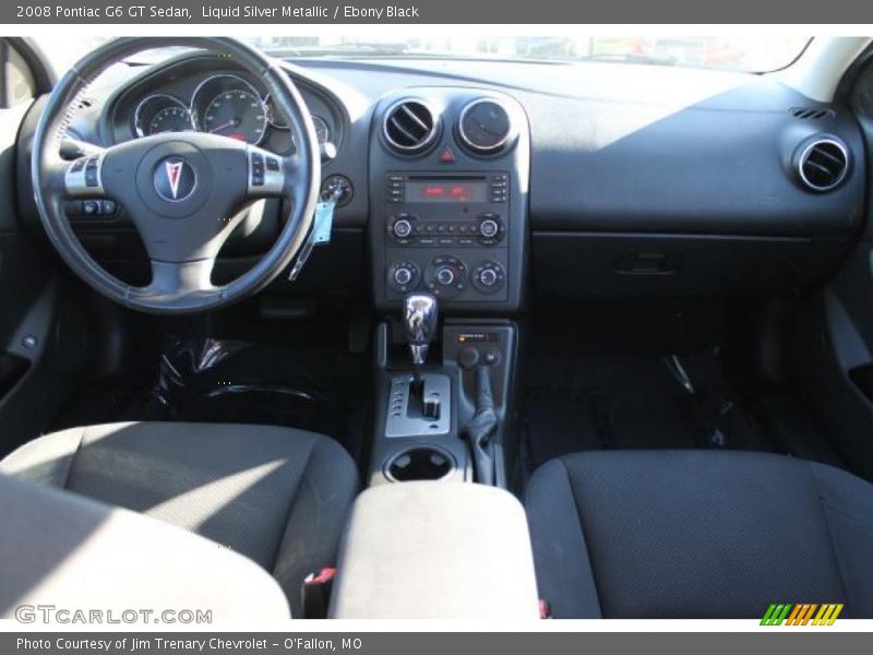 Liquid Silver Metallic / Ebony Black 2008 Pontiac G6 GT Sedan