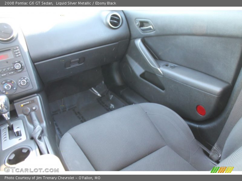 Liquid Silver Metallic / Ebony Black 2008 Pontiac G6 GT Sedan