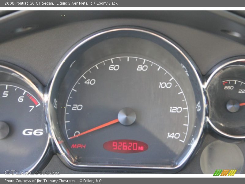 Liquid Silver Metallic / Ebony Black 2008 Pontiac G6 GT Sedan
