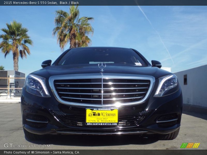 Black / Black 2015 Mercedes-Benz S 550 Sedan