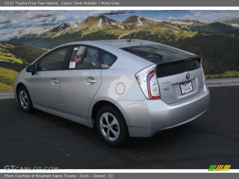 Classic Silver Metallic / Misty Gray 2015 Toyota Prius Two Hybrid