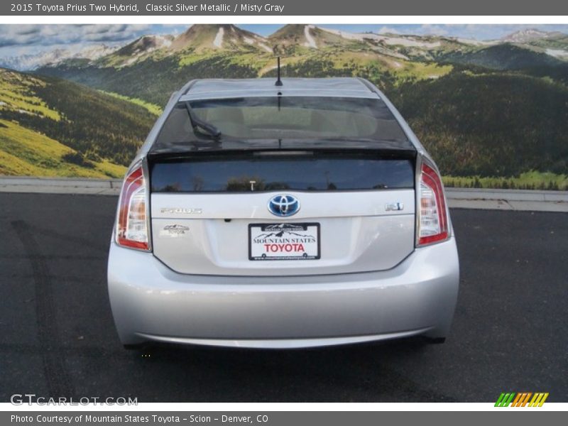 Classic Silver Metallic / Misty Gray 2015 Toyota Prius Two Hybrid