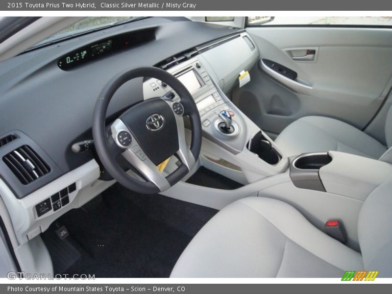  2015 Prius Two Hybrid Misty Gray Interior